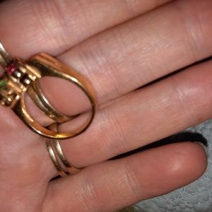 Fine gold plated ring